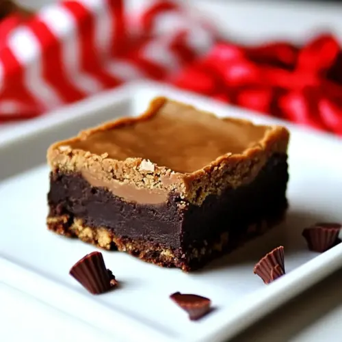Peanut Butter Cup Fudge Brownies
