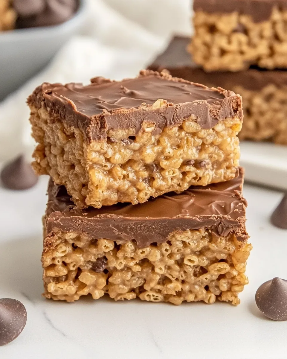 Peanut Butter Cup Rice Krispie Treats