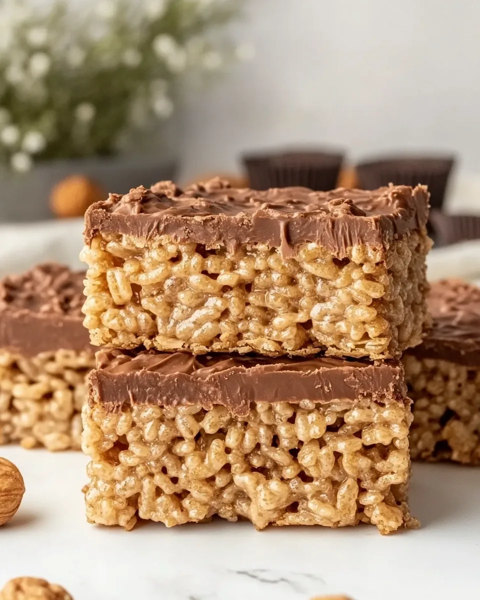 Peanut Butter Cup Rice Krispie Treats