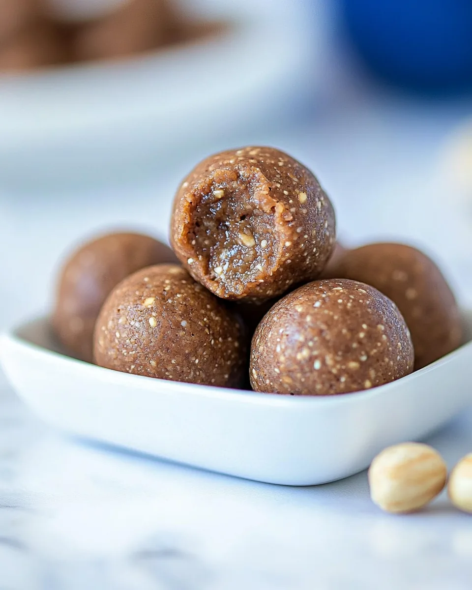 Peanut Butter Fudge Protein Energy Balls