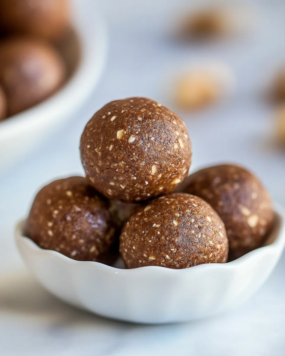 Peanut Butter Fudge Protein Energy Balls