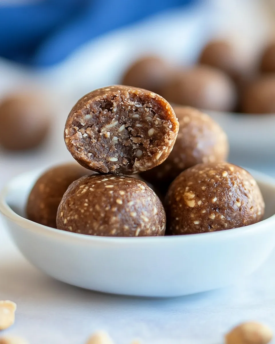 Peanut Butter Fudge Protein Energy Balls