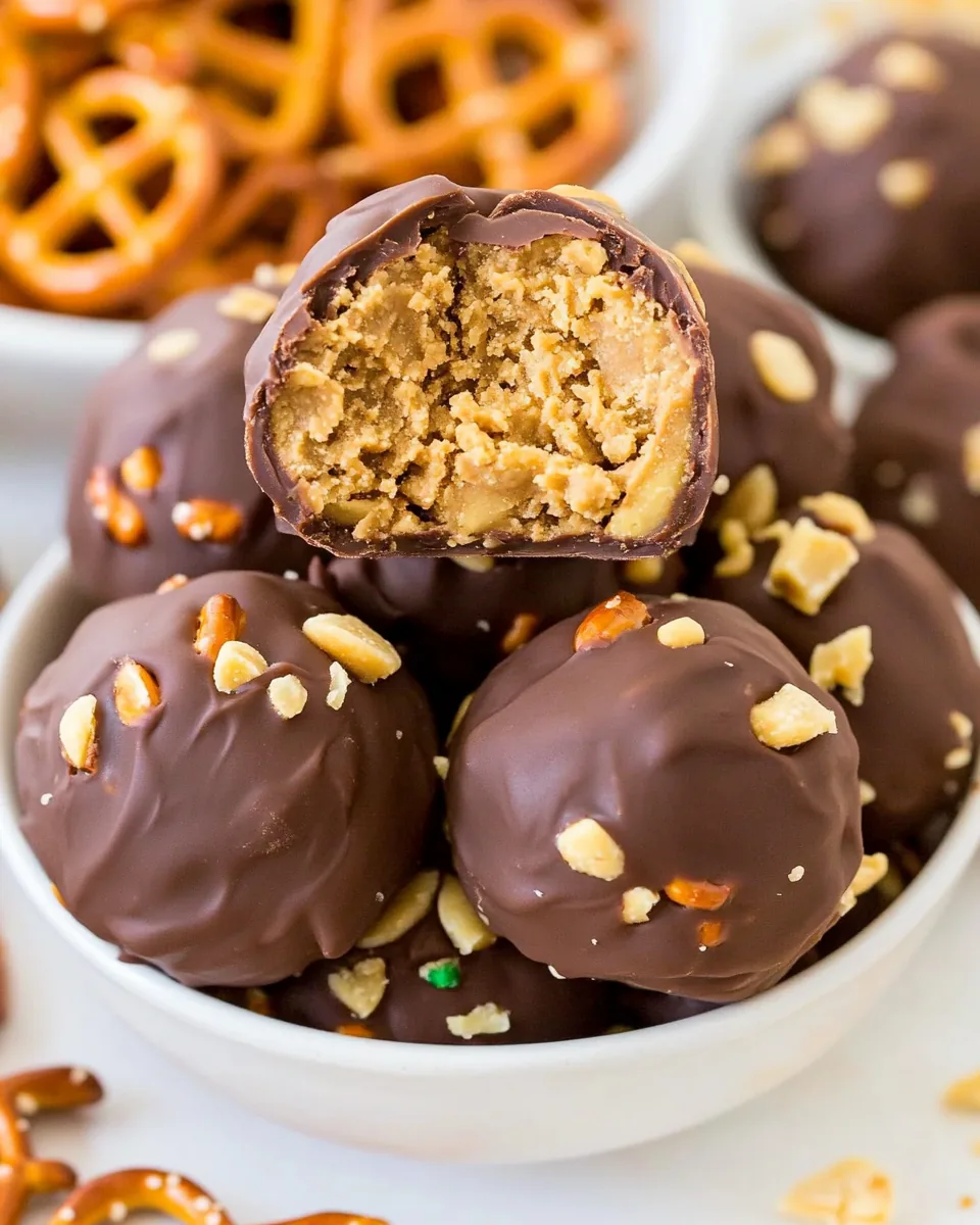 Peanut Butter Pretzel Truffles