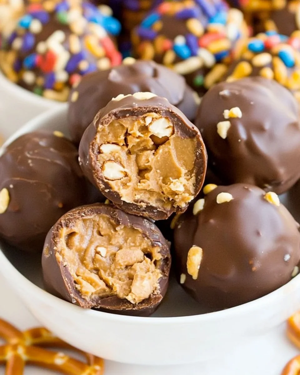 Peanut Butter Pretzel Truffles