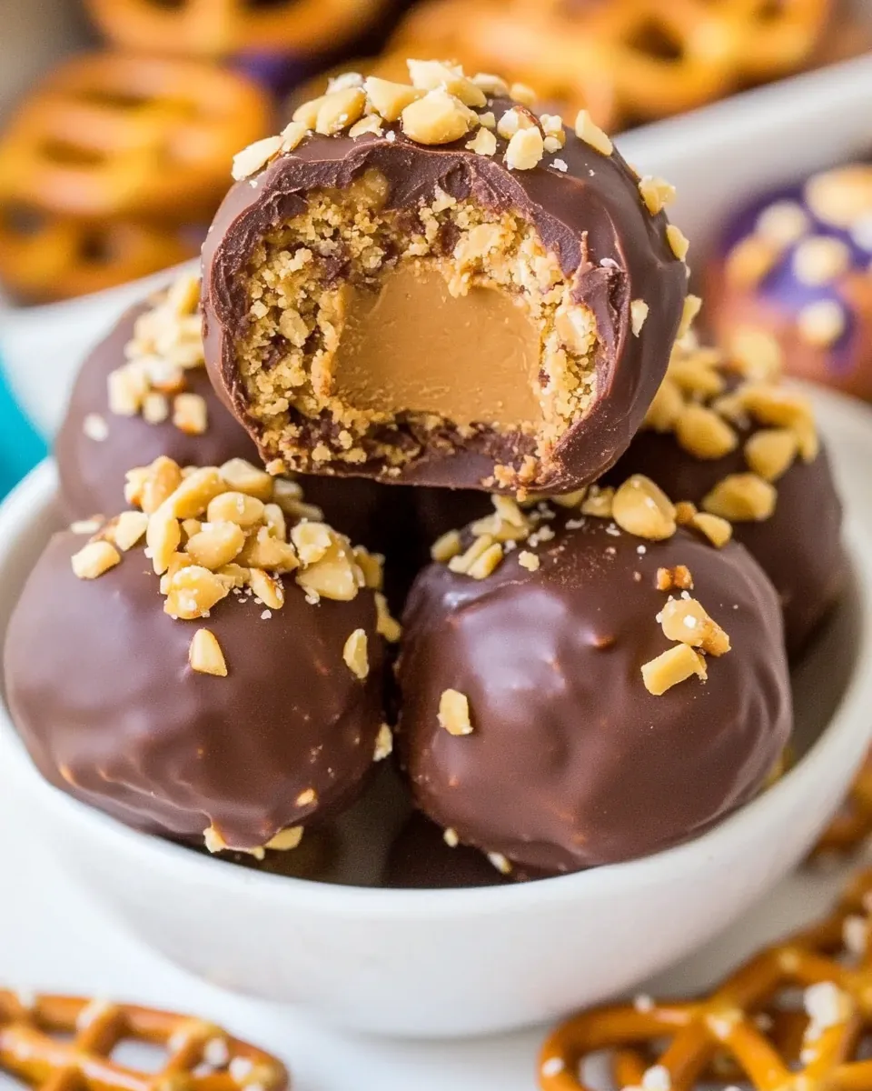 Peanut Butter Pretzel Truffles