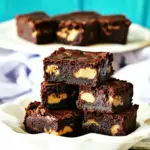 Peanut Butter Snickers Brownies