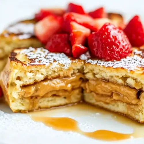 Peanut Butter Stuffed French Toast