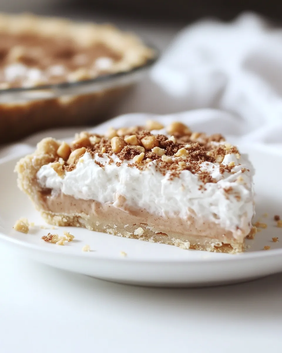 Peanut Pie with Cracker Crust