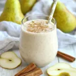 Pear Ginger Cinnamon Oat Smoothie