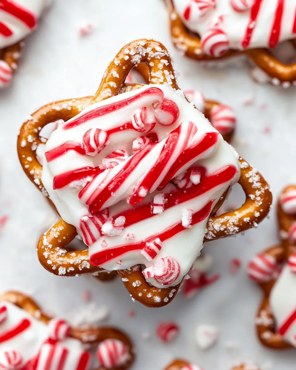 Peppermint Bark Pretzels