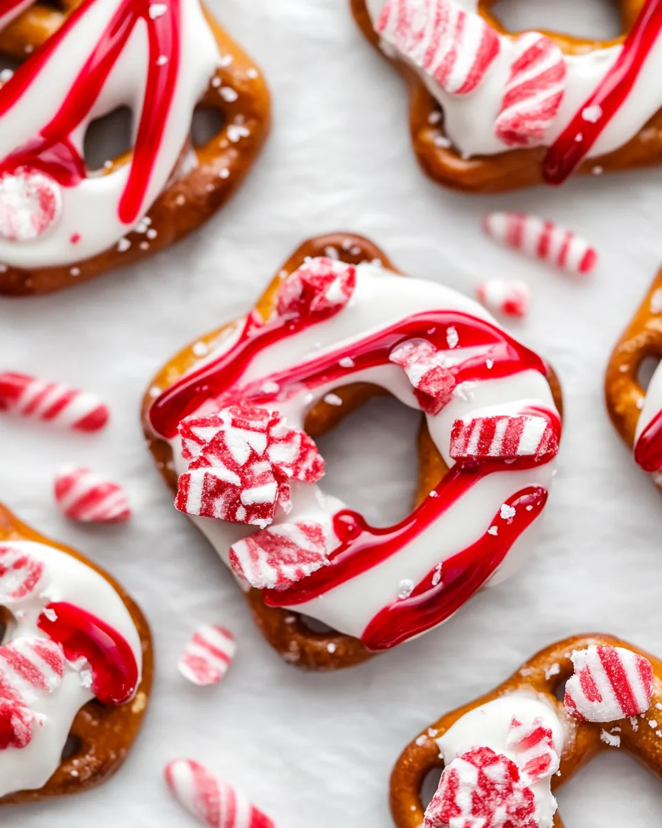 Peppermint Bark Pretzels