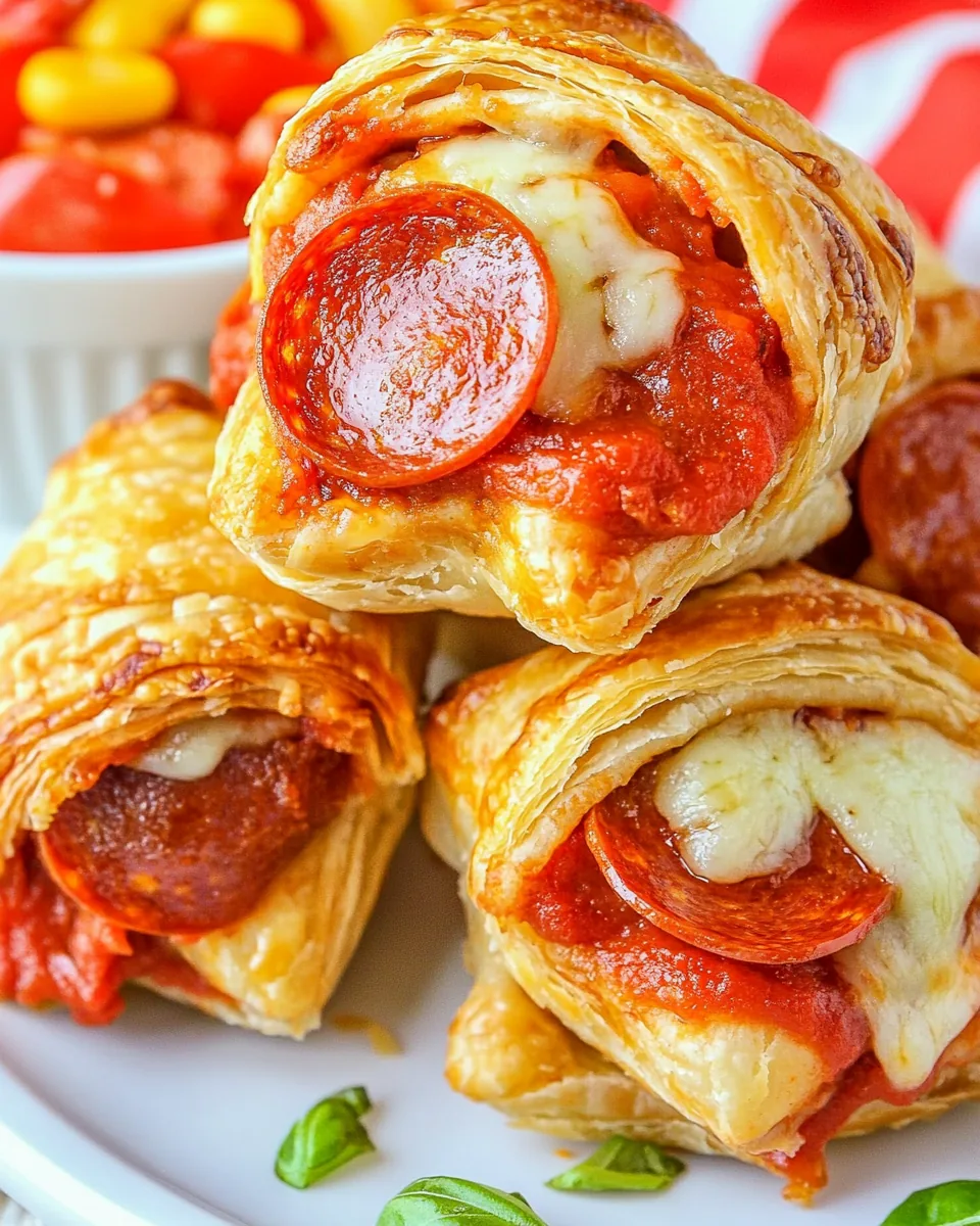 Pepperoni Pizza Pastry Puffs