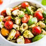 Pesto Chicken Caprese Salad