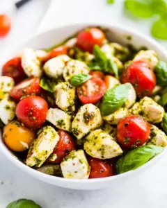 Pesto Chicken Caprese Salad