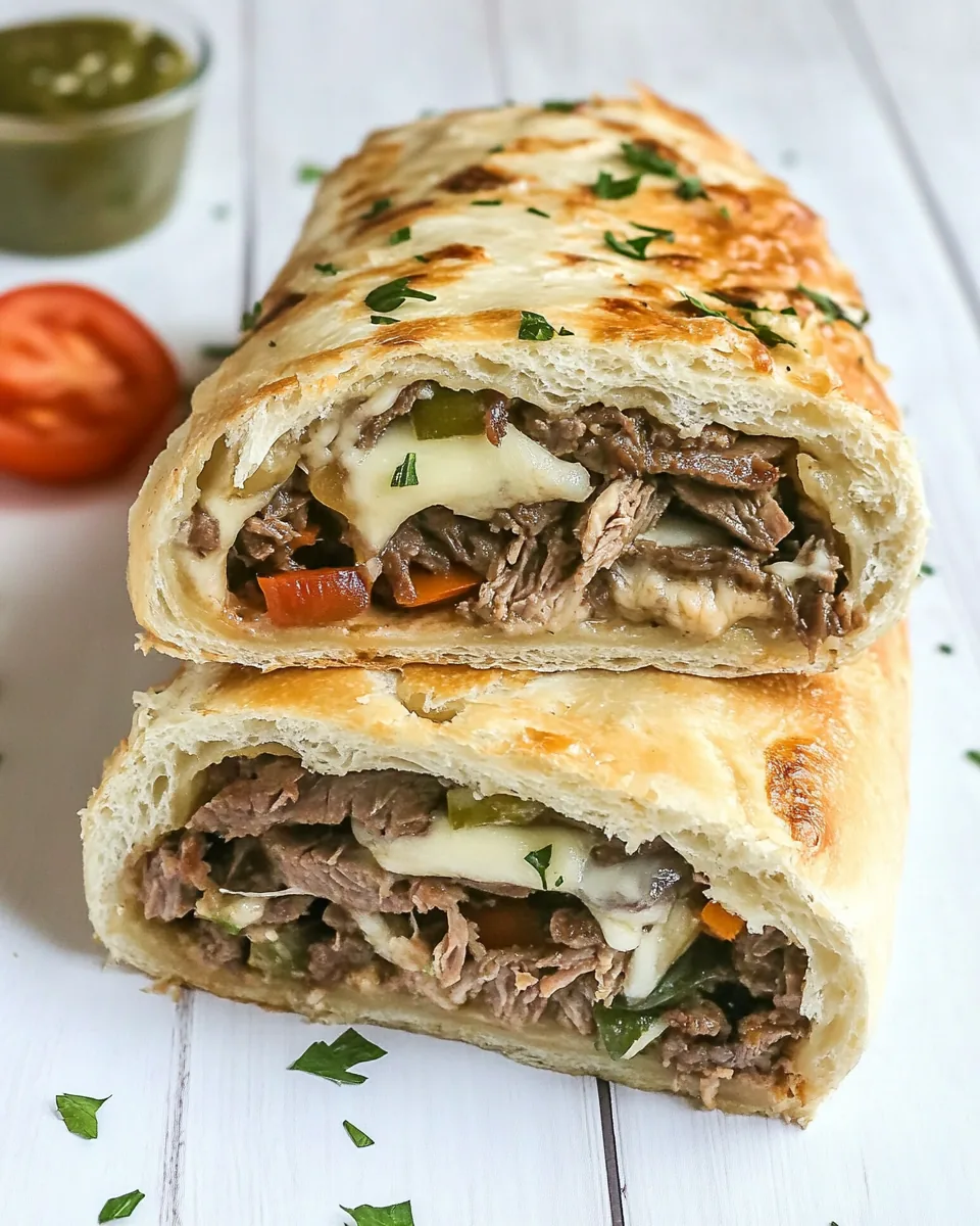 Philly Cheese Steak Stromboli