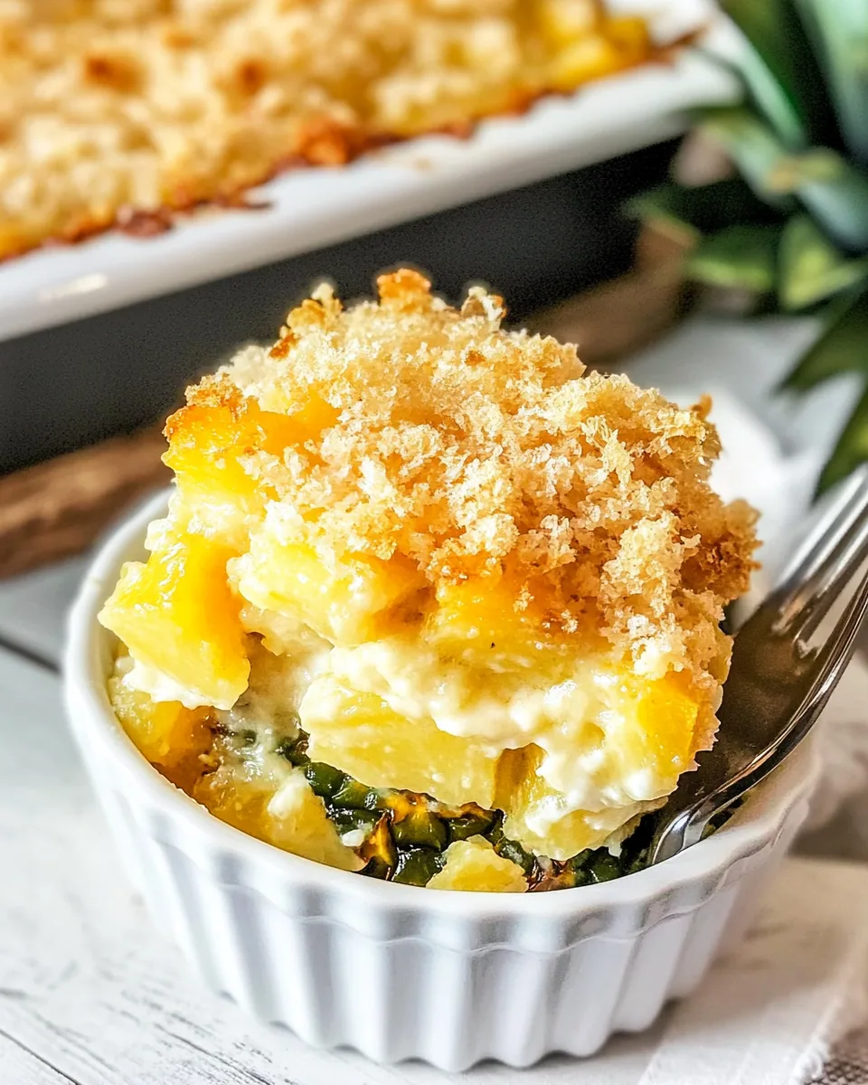 Pineapple Cheese Casserole