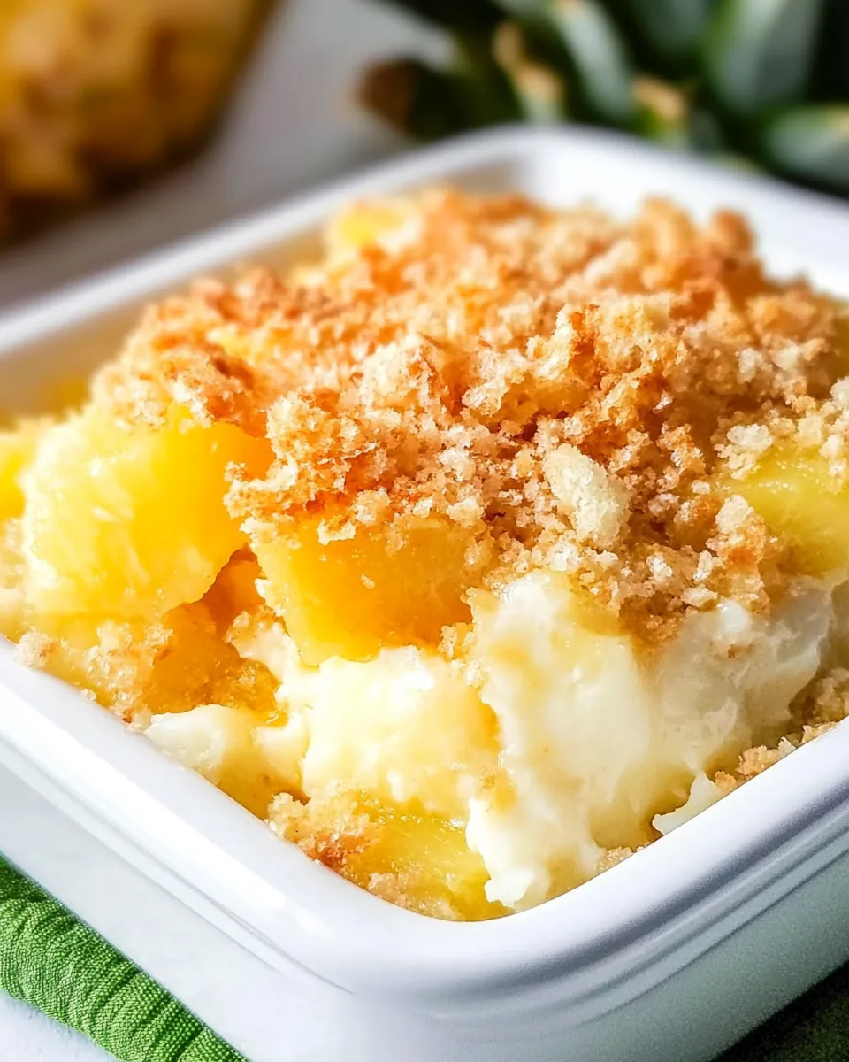 Pineapple Cheese Casserole