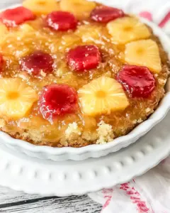 Pineapple Upside Down Dump Cake
