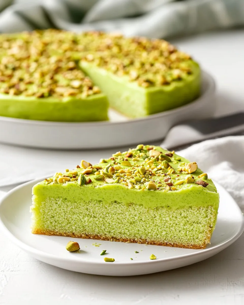 Pistachio Pudding Cake