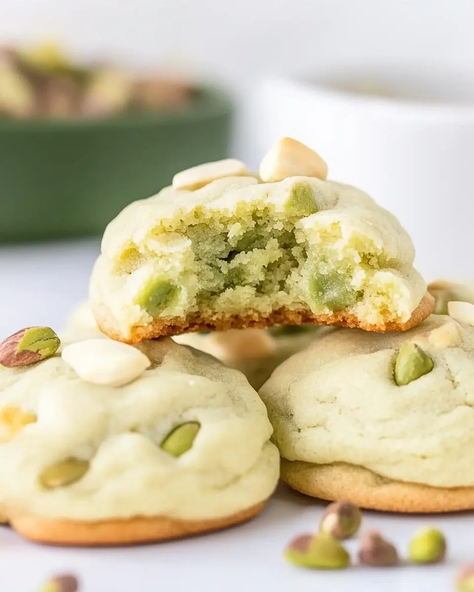 Pistachio Pudding Cookies