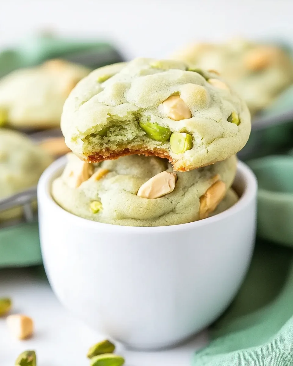 Pistachio Pudding Cookies