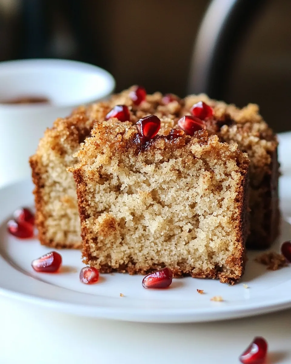 Pomegranate Molasses Coffee Cake