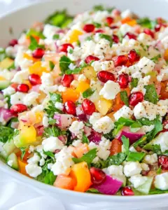 Pomegranate Salad with Feta Cheese
