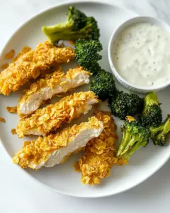 Potato Chip Crusted Chicken Fingers