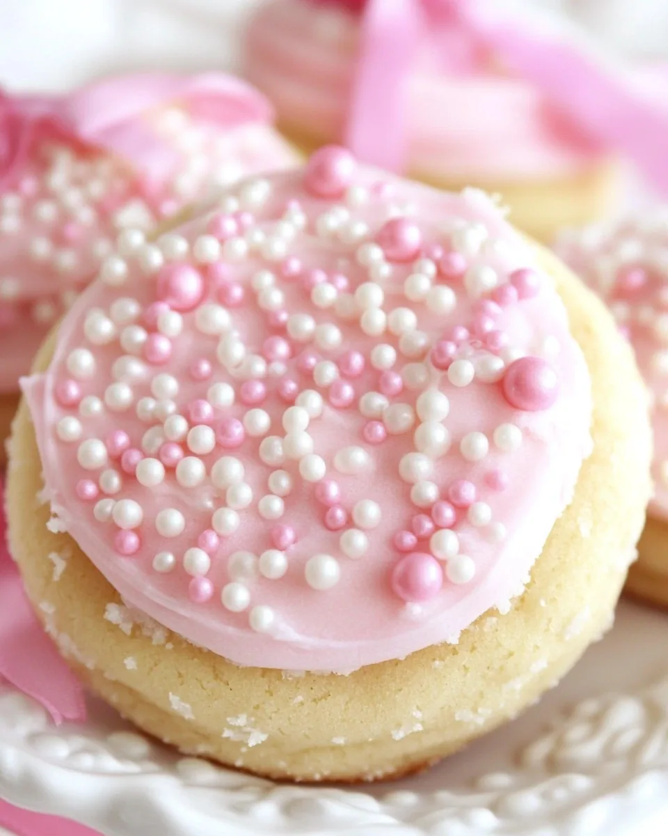 Pretty in Pink Sugar Cookies