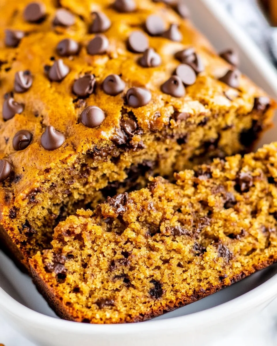 Pumpkin Chocolate Chip Bread
