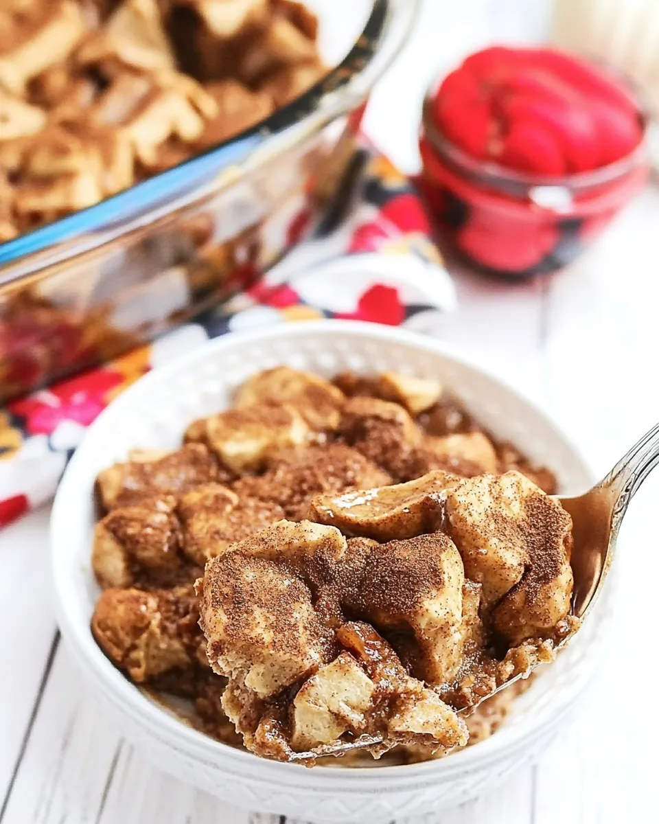 Pumpkin Cinnamon Roll Bake