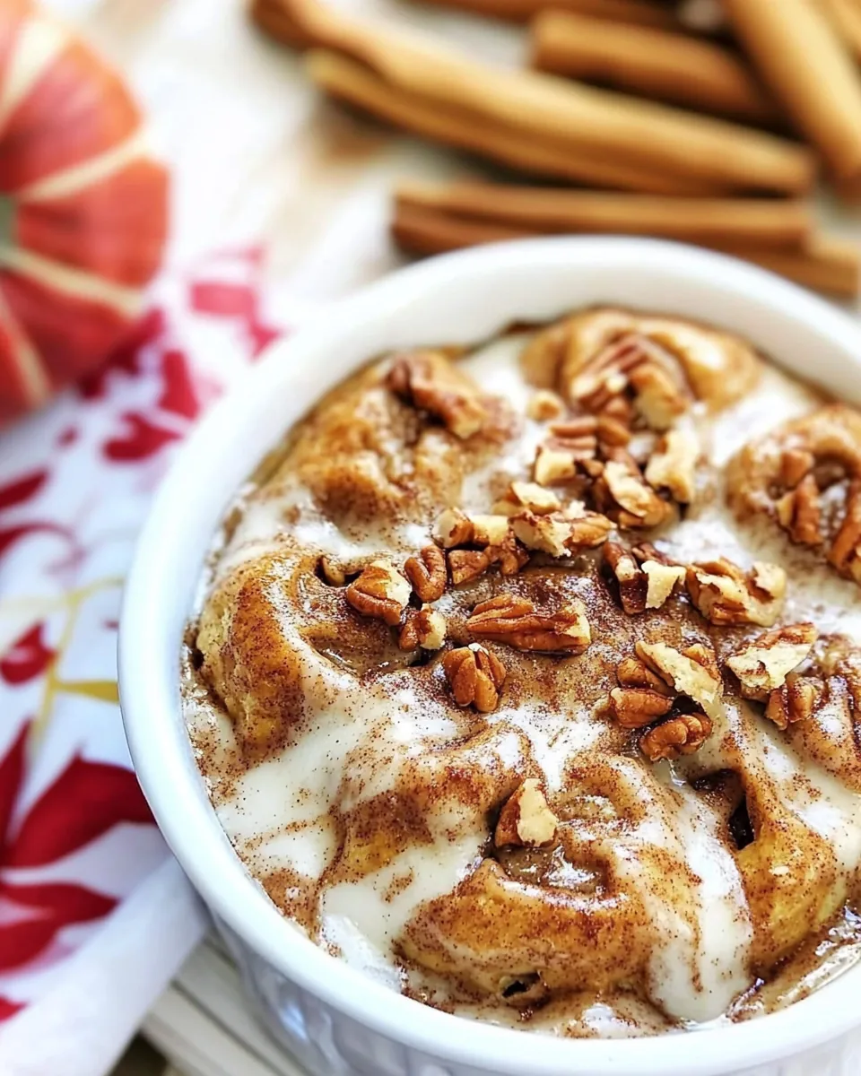 Pumpkin Cinnamon Roll Bake