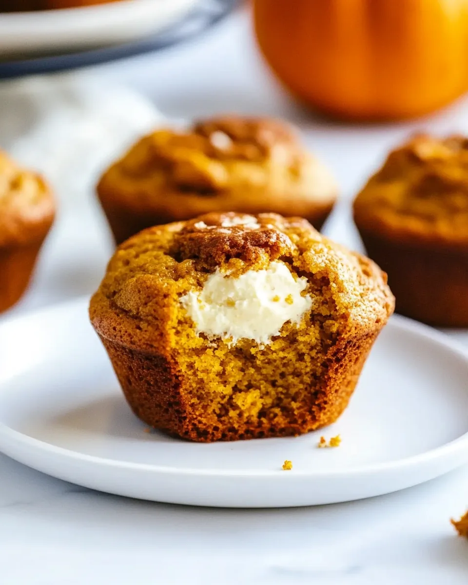 Pumpkin Cream Cheese Muffins