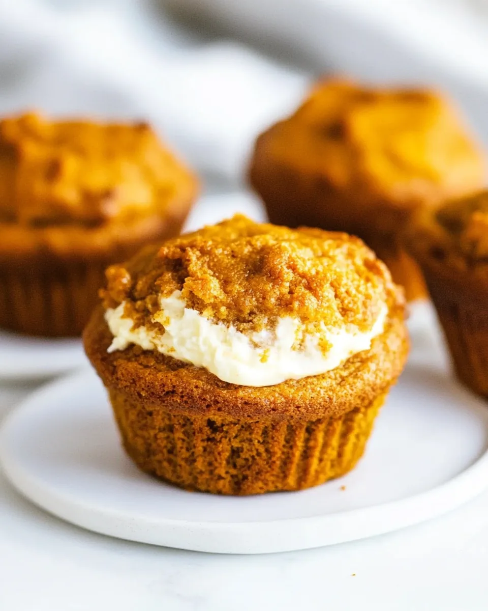 Pumpkin Cream Cheese Muffins