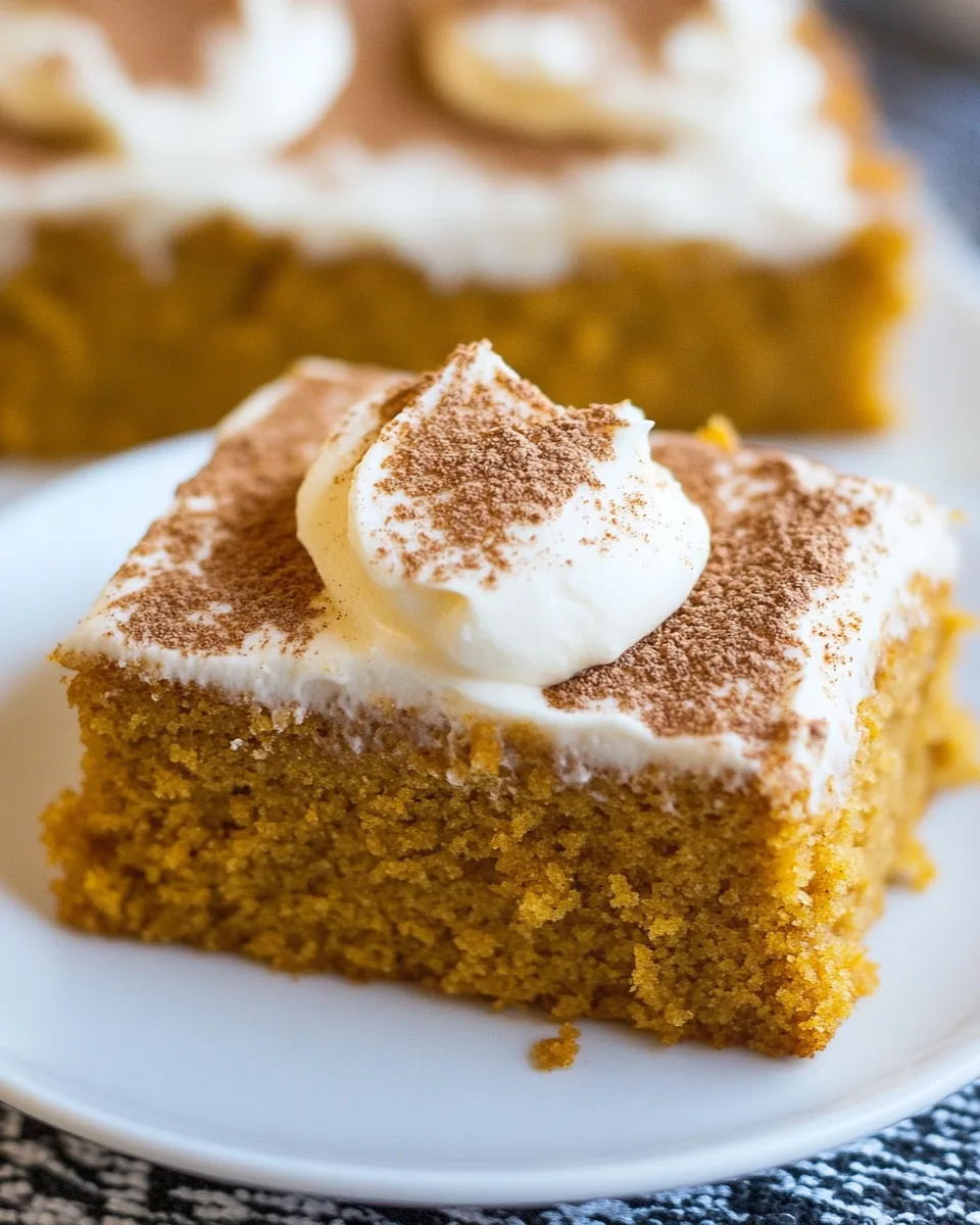 Pumpkin Sheet Cake