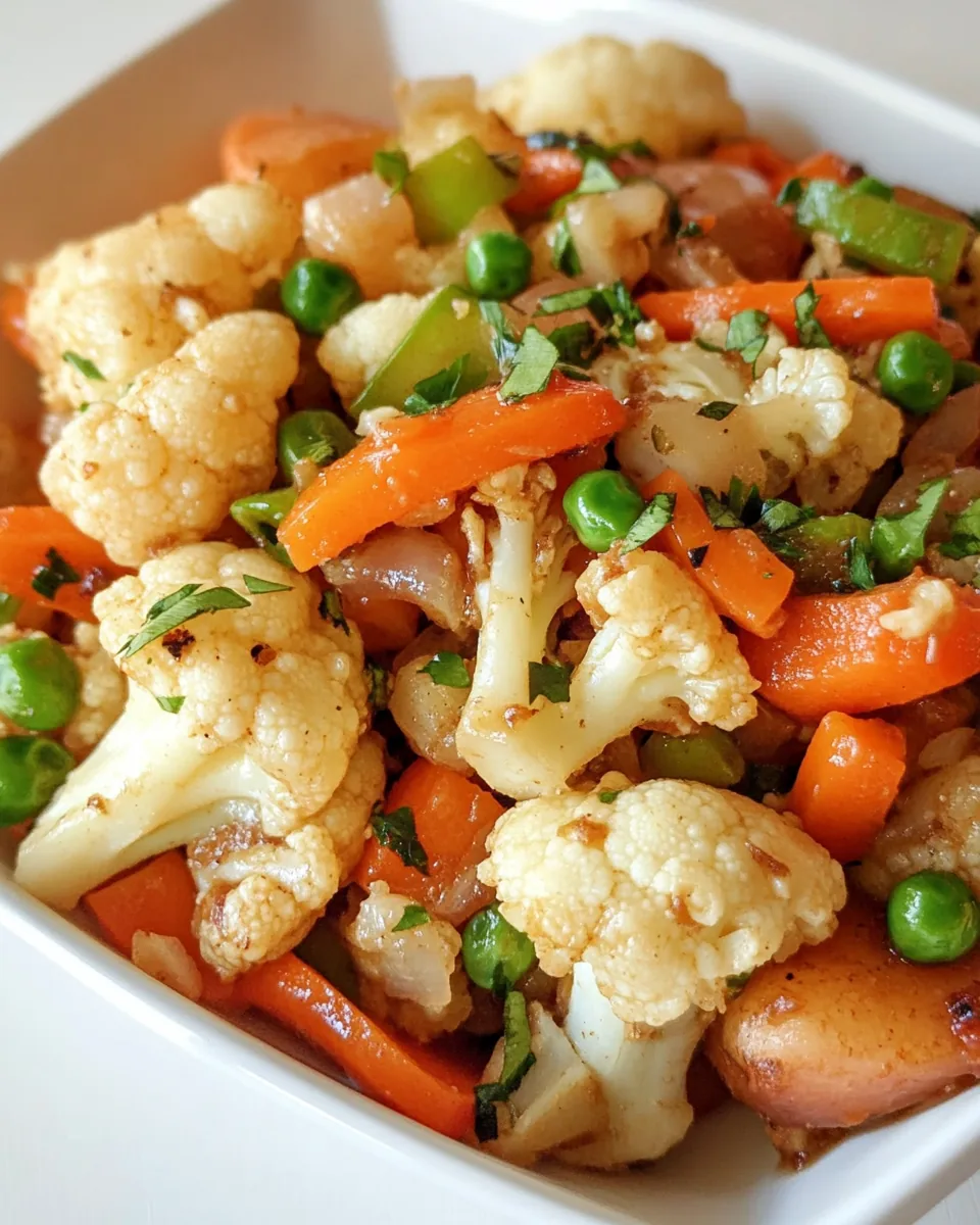 Quick Easy Cauliflower Stir Fry