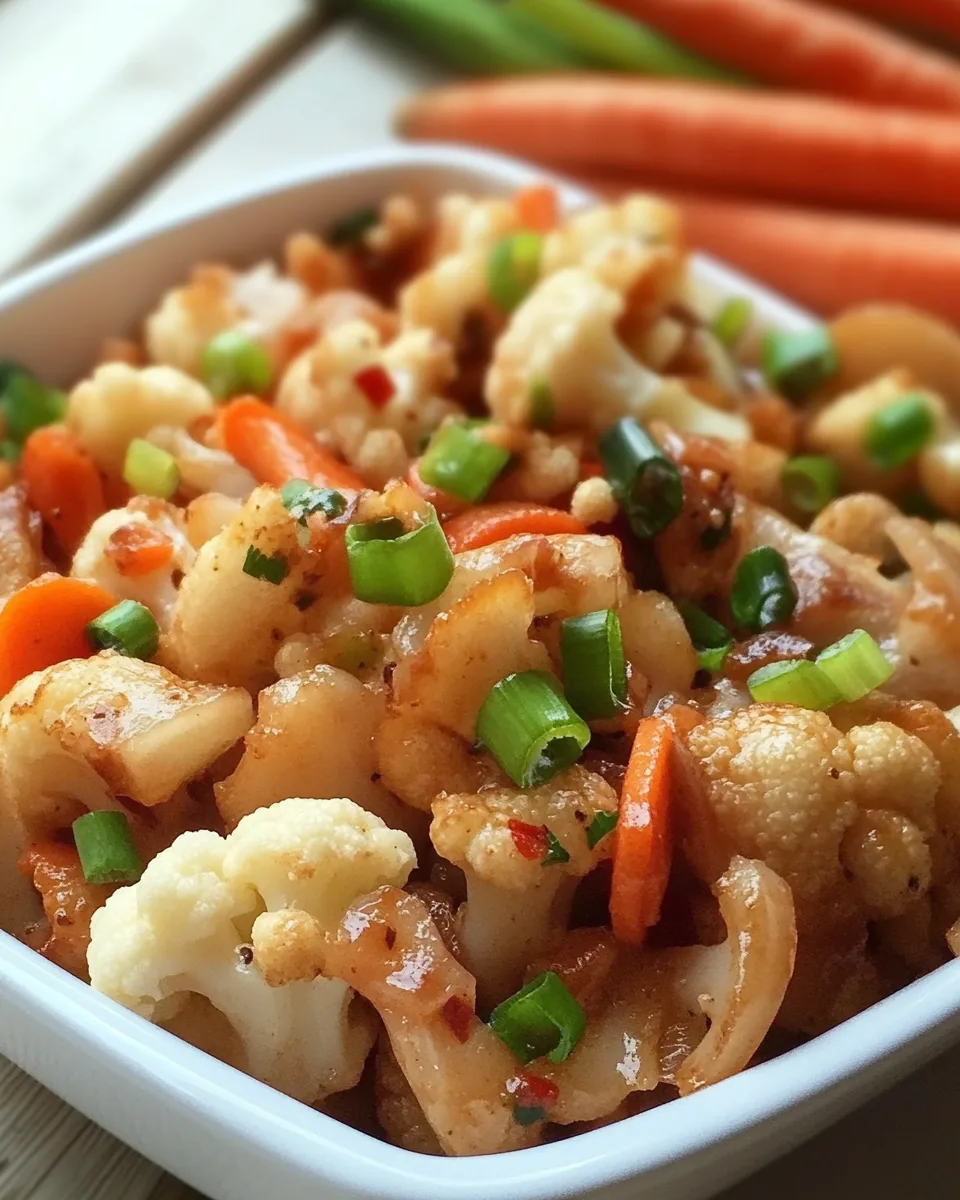 Quick Easy Cauliflower Stir Fry