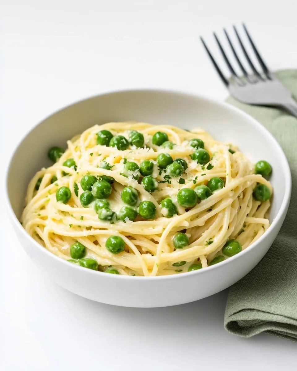 Quick Pasta with Peas