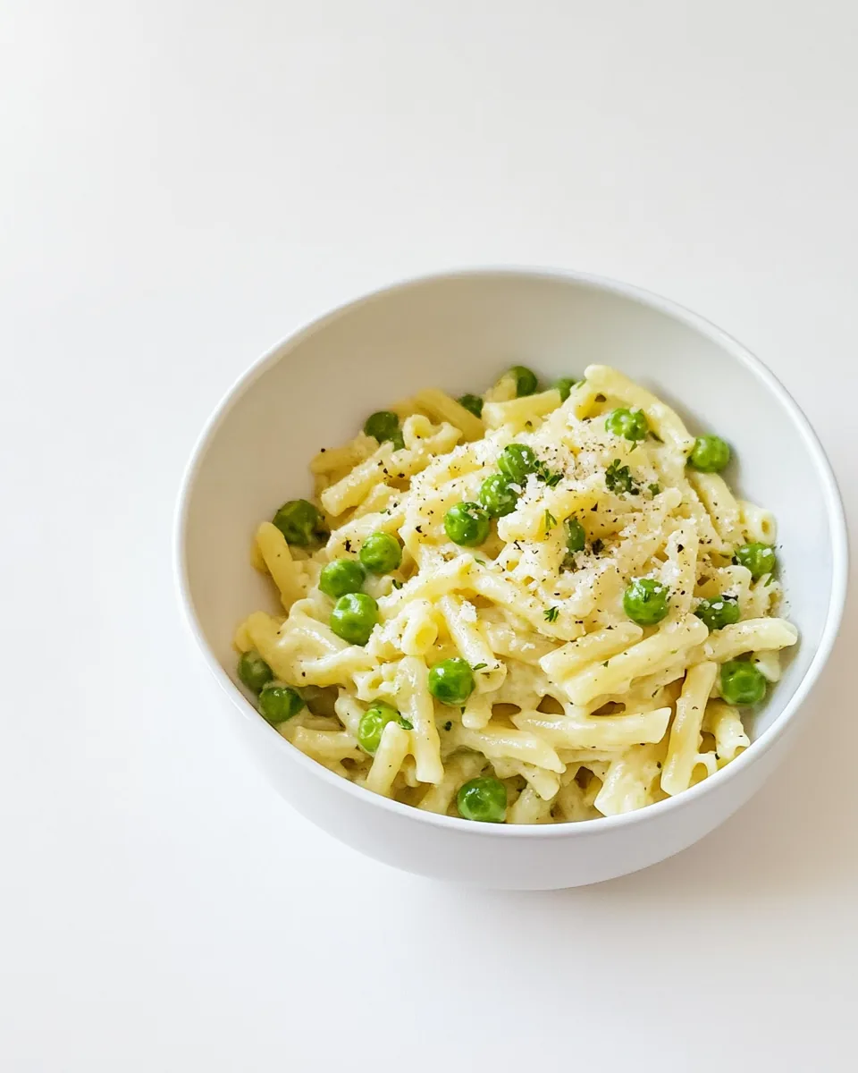 Quick Pasta with Peas