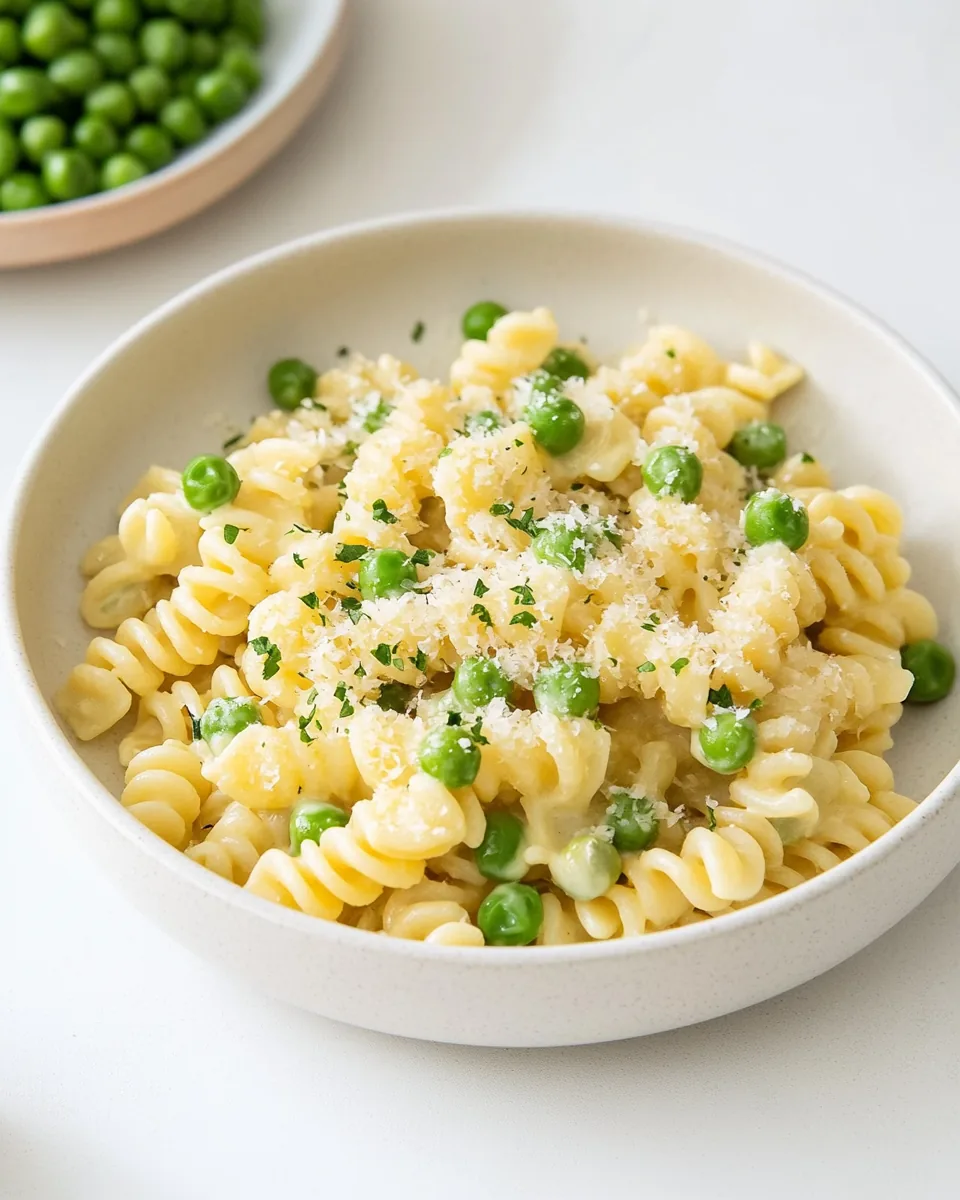 Quick Pasta with Peas