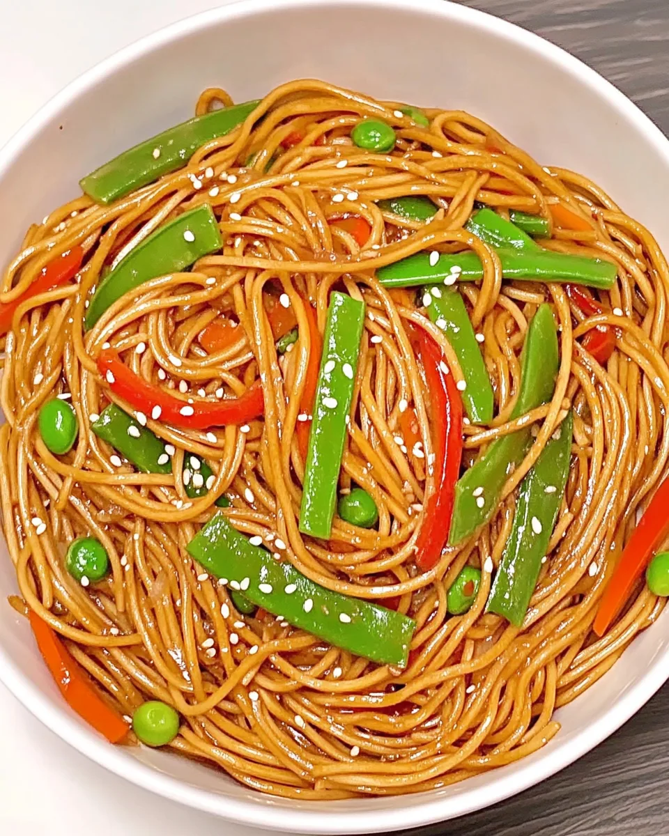 Quick Veggie Lo Mein