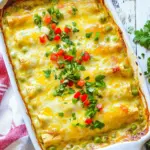 Green Chile Chicken Enchilada Casserole