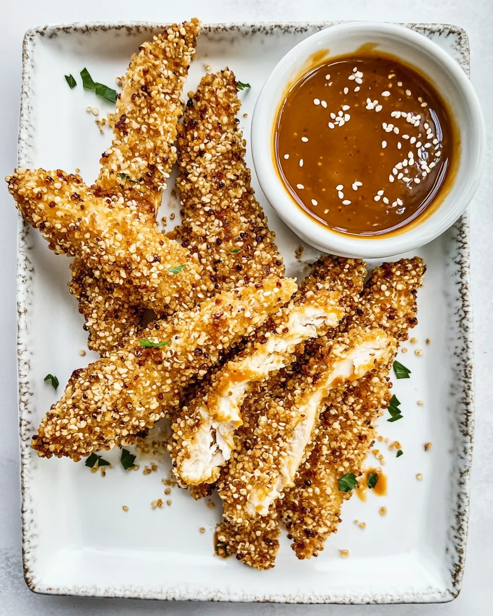 Quinoa Crusted Chicken Strips