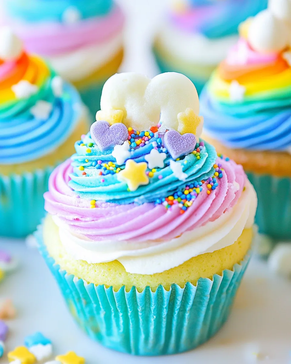 Rainbow Cupcakes