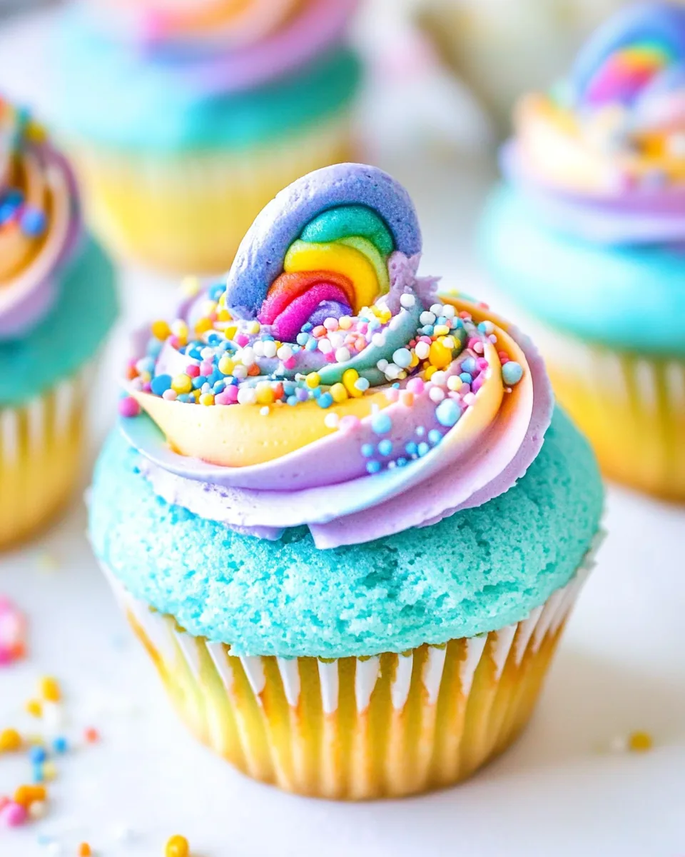 Rainbow Cupcakes