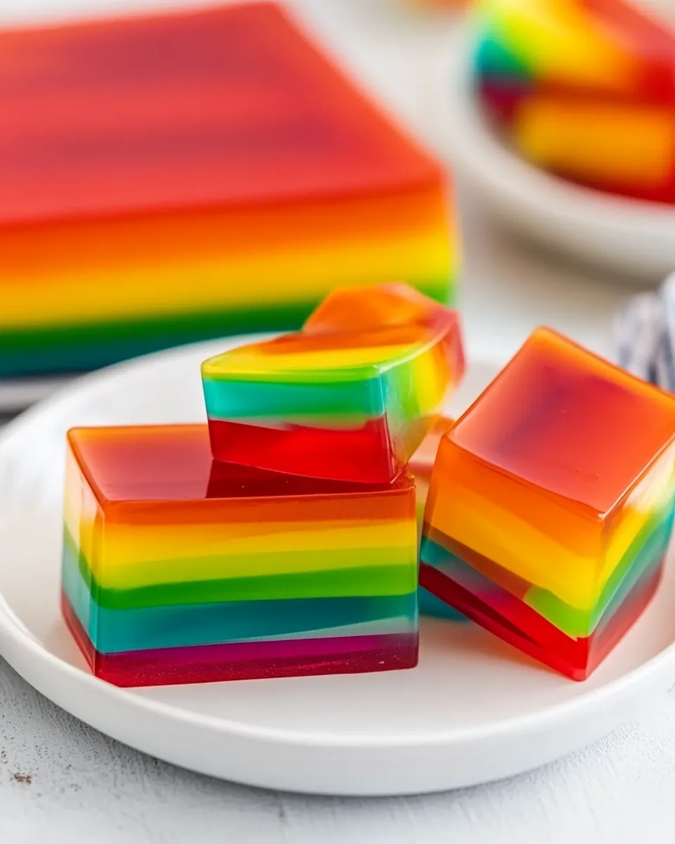 Rainbow Jello