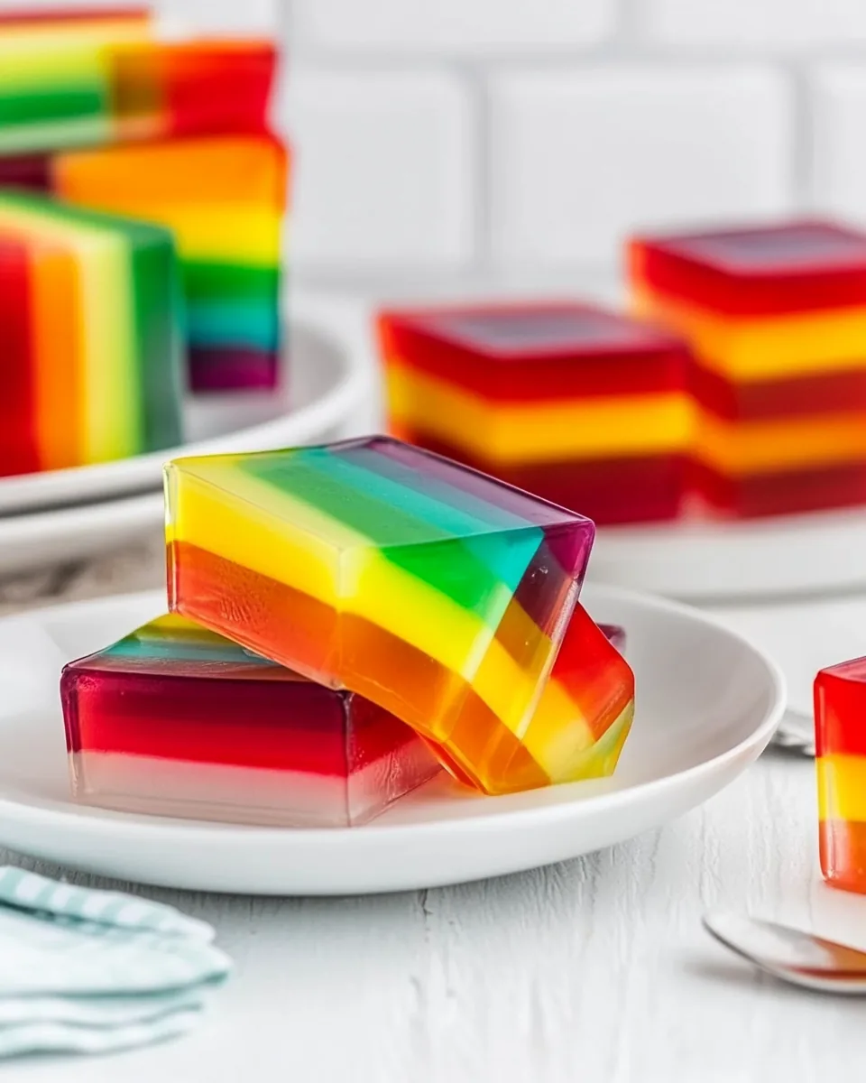 Rainbow Jello