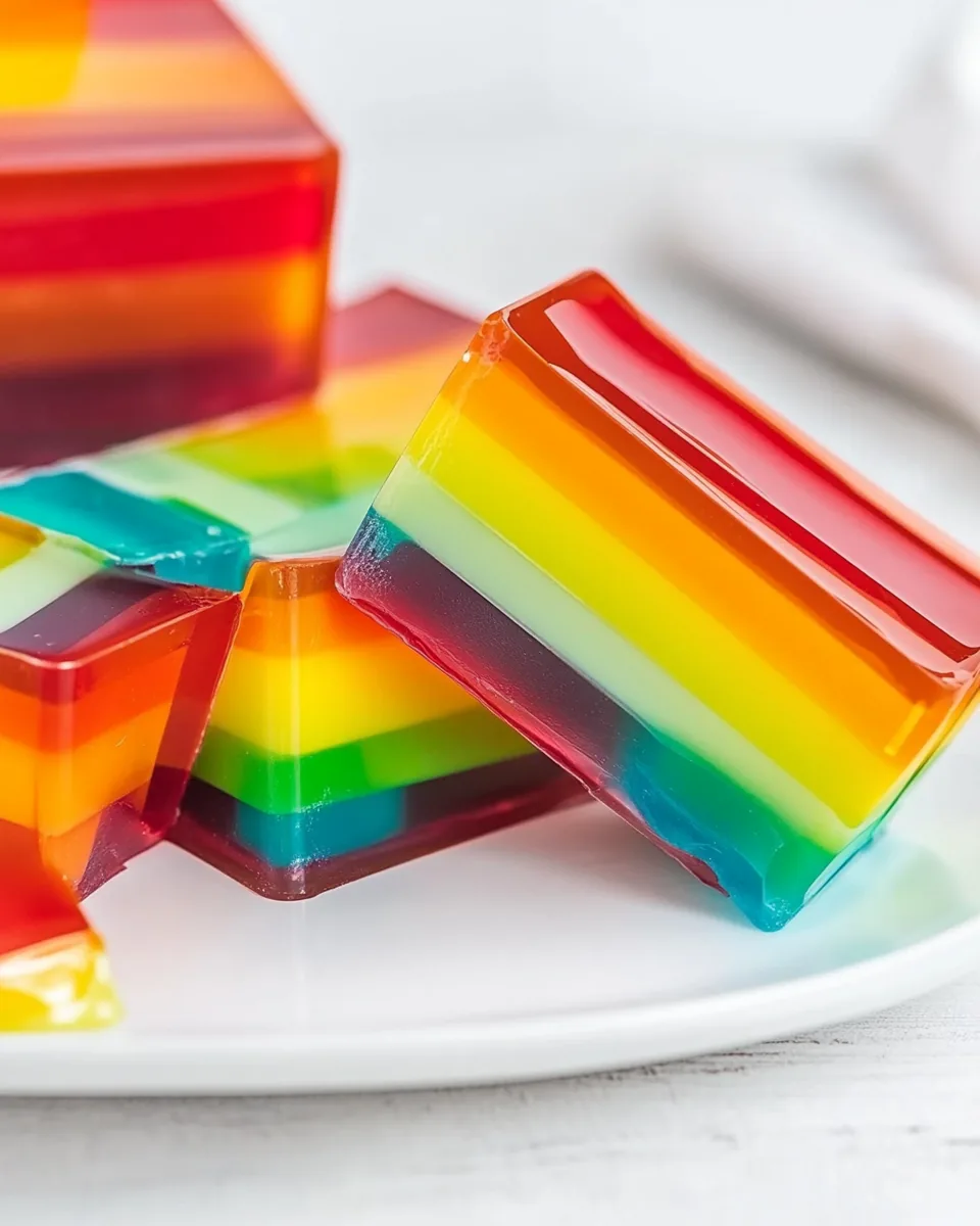 Rainbow Jello