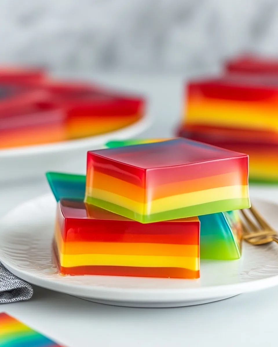Rainbow Jello