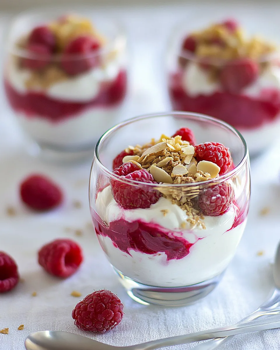 Raspberry Greek Yogurt Parfait